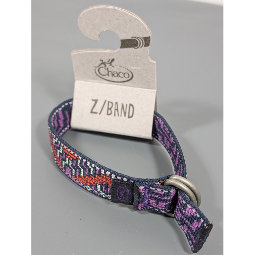 Chaco Z Band Bracelet Wicker Violet Purple Red Green Adjustable Nylon Cord NWT‎